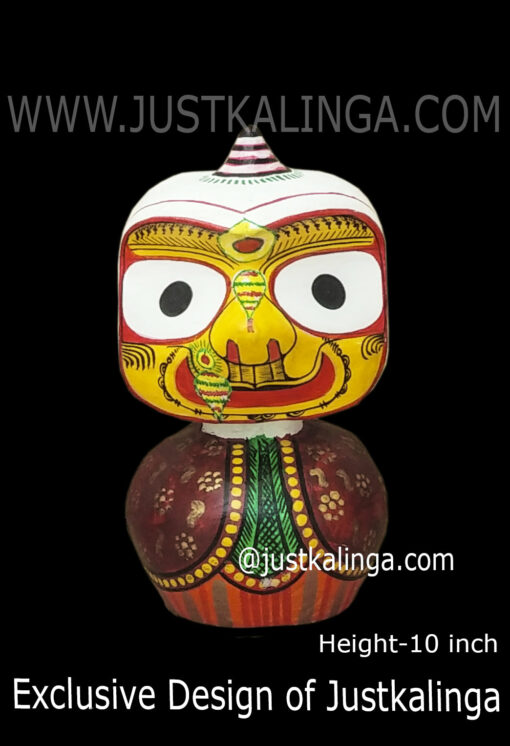 Laxmi Rupam-Shri Jagannath Mahaprabhu "Neem Wooden Murti" 10 INCH ( 25cm ) | Justkalinga.com.
