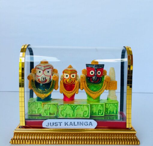 Best Car Dashboard idols: Jagannath Mahaprabhu Glass framed Set 14 cm | Justkalinga.com.