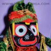 PREMIUM DRESS FOR jagannath MAHAPRABHU (RED & GREEN WELBET CLOTH) | Justkalinga.com.