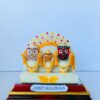 Best Car Dashboard idols: Jagannath Mahaprabhu With (Ratna Chair) Glass framed Set 13 cm | Justkalinga.com.