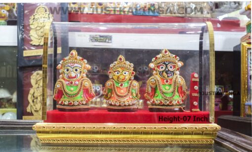 Shri Jagannath Mahaprabhu Murty Glass framed -Height-07 inch | Justkalinga.com.