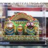 Lord Jagannath,Lord Balabhadra , Devi Subhadra &  Sudarsan Glass Framed stoneMurti | Justkalinga.com.