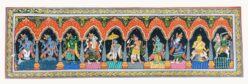 10 DIVINE EXPRESSION OF LORD VISHNU Hand made Resam art (200 years art ) | Justkalinga.com.