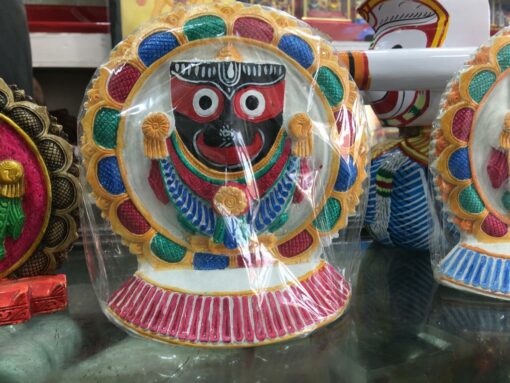 Lord shri Jagannath Mahaprabhu Marbles Art Idol 20 CMs _  with color sudarsan | Justkalinga.com.