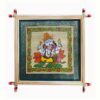 LORD GANESH.  Size: 23cm*23cm: The Ancient Vedic Art of Transcending knowledge "Tala-Pata-Chitra" | Justkalinga.com.