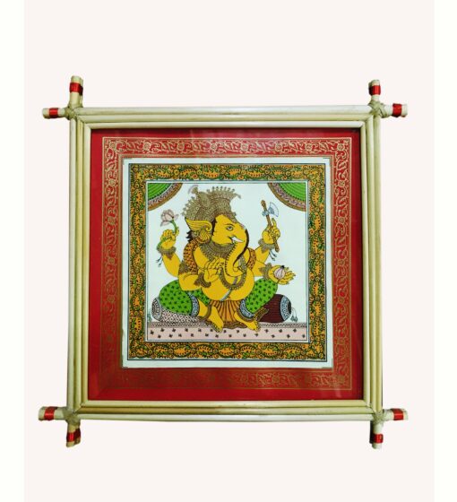 Lord Ganesha PATTACHITRA PAINTING ART | Justkalinga.com.
