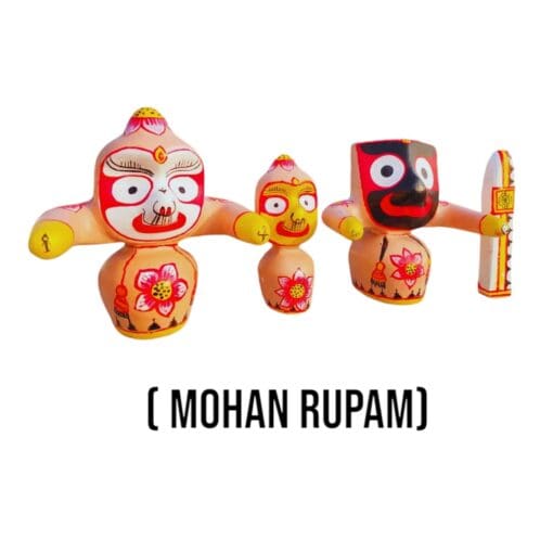 As before, contacting them is the best way to get the missing information. Use their contact form or social media (if they have any) to inquire about the price of the "Neem Wooden Shri Jagannath Mohan Rupam Khadi Neem Wooden Murti - 6 Inches"