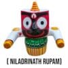 3-inch Niladrinath Rupam of Sri Jagannath Mahaprabhu crafted from neem wood.