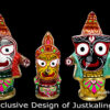 Shri Jagannath Mahaprabhu " PURE BRASS  Murti"  4.2 inches | Justkalinga.com.