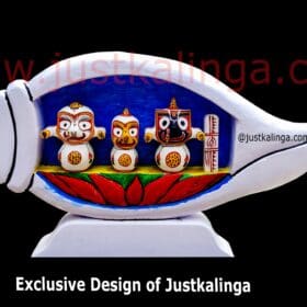 SHRI JAGANNATH DHYAN MANTRA NEEM WOODEN " Neem Wooden Murti"  25 CM | Justkalinga.com.