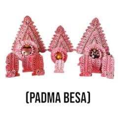 Handcrafted Padma Besha, capturing the essence of purity, divinity, and grace with lotus flower motifs.