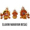 Handcrafted Laxmi Narayan Besha, representing the divine union of Lord Jagannath (as Vishnu) and Goddess Laxmi.