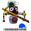 The image depicts Lord Jagannath in his Pattitopawan Swatarupam form, holding a flute (Banshi) which symbolizes his playful and melodious nature. It is an exquisite murti that embodies grace and spirituality.