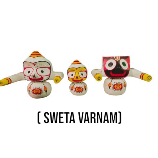 Search for "Neem Wooden Shri Jagannath Murti with Siblings" on other websites to see if they offer more details about the set composition.