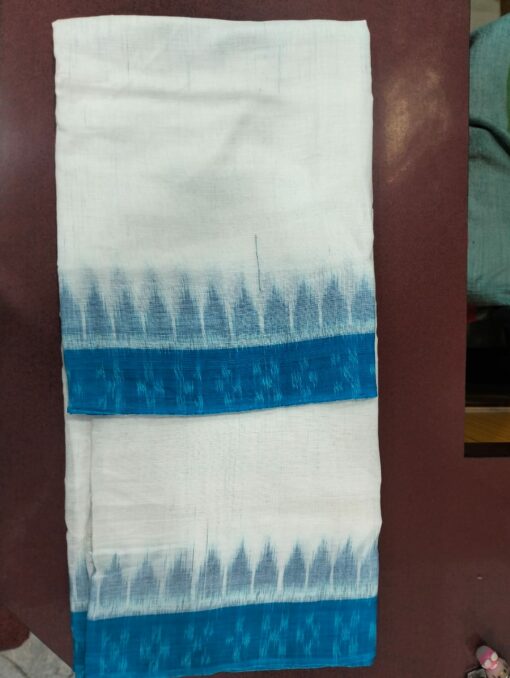 Mahaprabhu Shri Jagannath's White & blue Khanduaa Pata