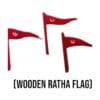 Handcrafted wooden flag for a Jagannath Ratha, made with high-quality wood.