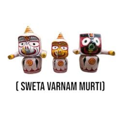 Sweta Varnam murti of Shri Jagannath Mahaprabhu, a unique white form of the Hindu deit