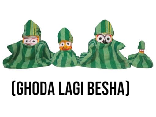 Provide warmth and comfort to your deities with this Ghoda Lagi Besha, a traditional winter attire.