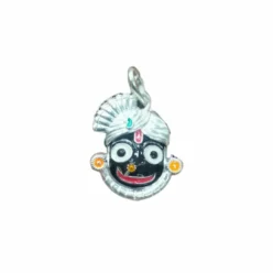 Jagannath Silver Locket featuring the sacred Nila Chakra, symbolizing spiritual transformation and connection to the divine.