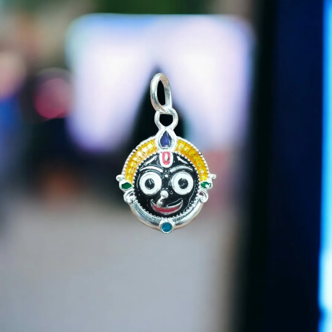 Shri Jagannath Mahaprabhu's Silver locket Spiritual Items from