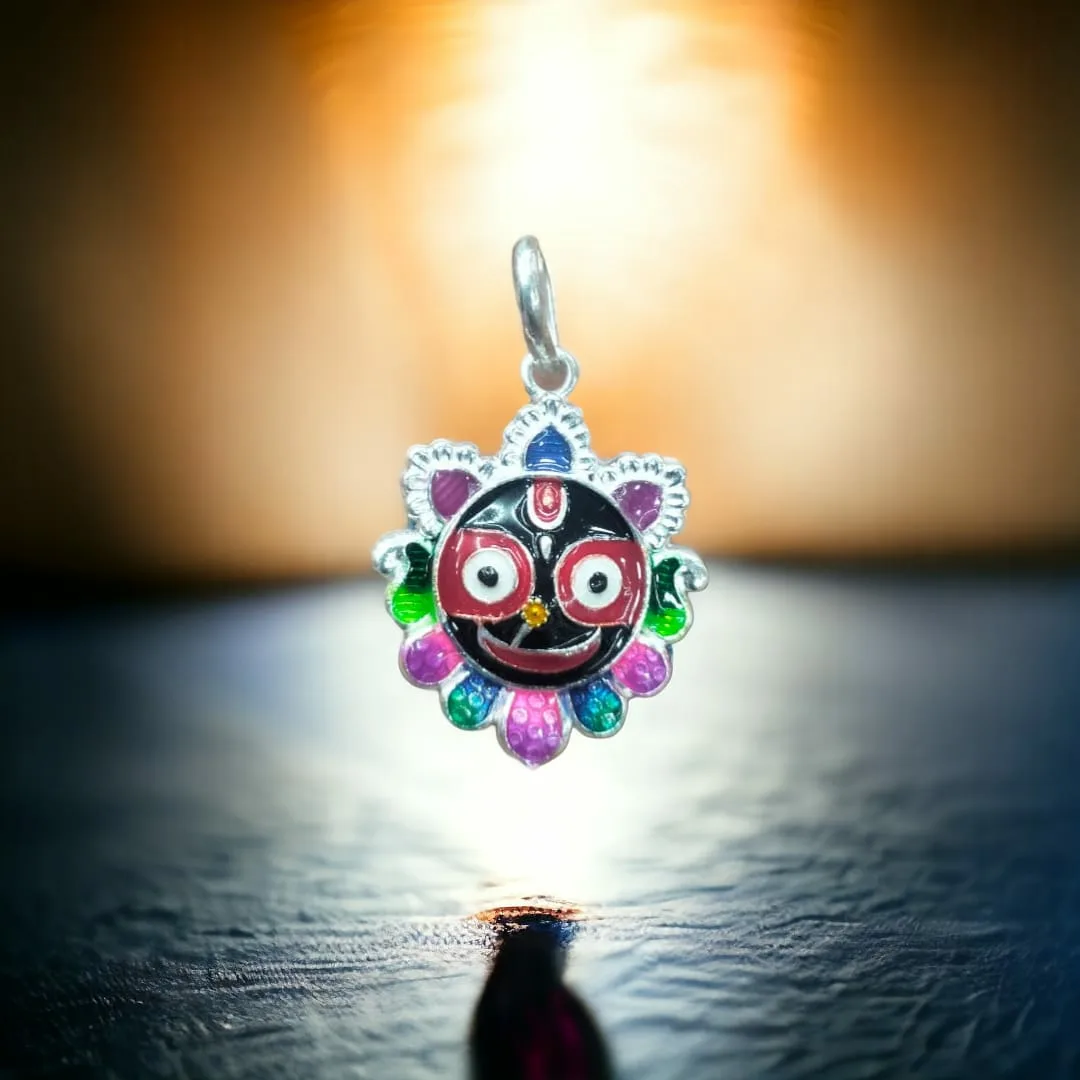 Shri Jagannath Mahaprabhu's Silver locket Spiritual Items from