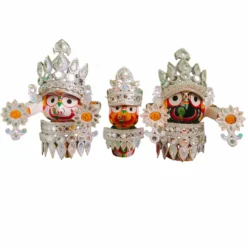 Nilasaila Outfit for Shri Jagannath Mahaprabhu & Siblings. Handcrafted attire signifying royalty and divine grandeur.