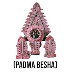 Handcrafted Padma Besha for Lord Jagannath murti, featuring lotus flower motifs.