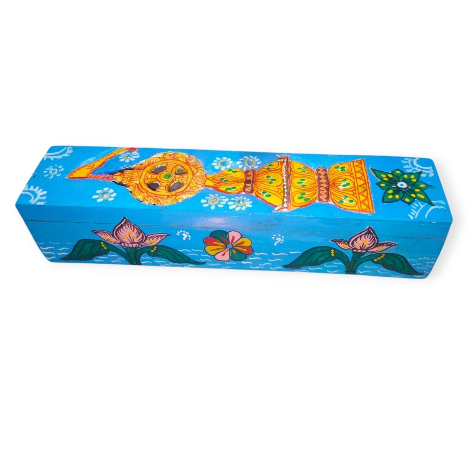 Wooden Nilachakra Dhupakathi Stand